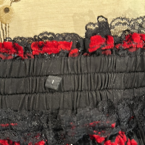 The Kooples moonlight sheet velvet sparkly lace trim top size 1 - Picture 9 of 9